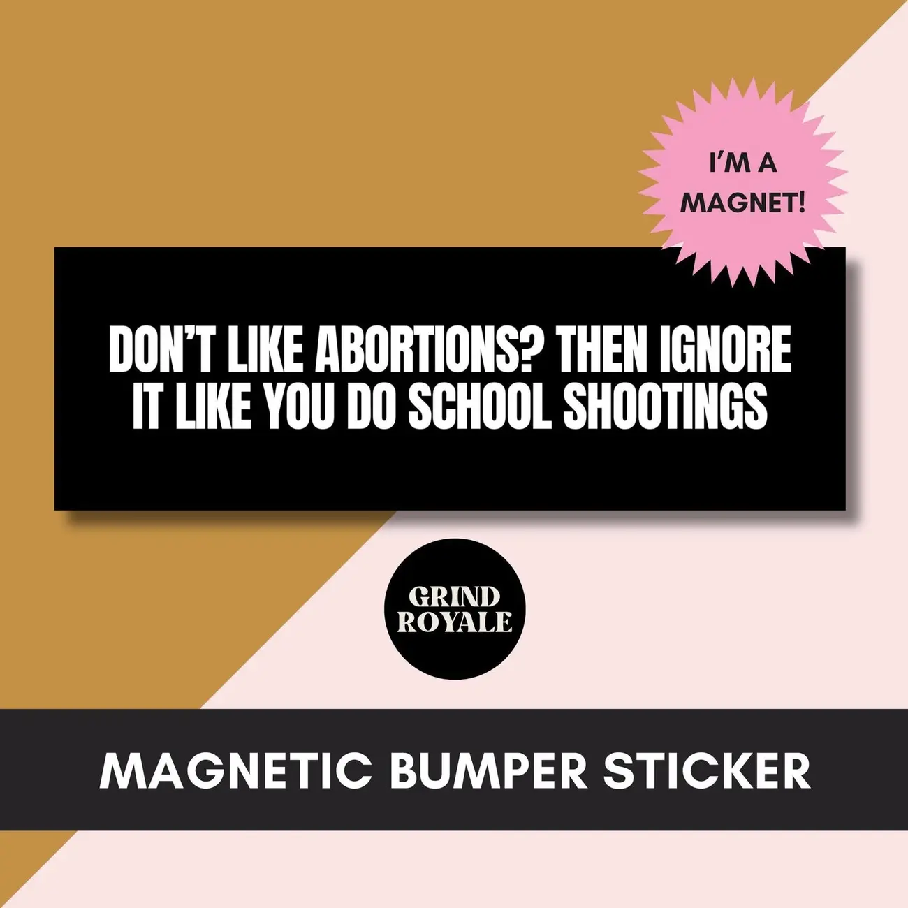 Feminist Bumper Sticker, Car Magnet Bumper Sticker, Progressive Liberal Feminist,Political Bumper Sticker, Women's Rights,Anti Trump Sticker