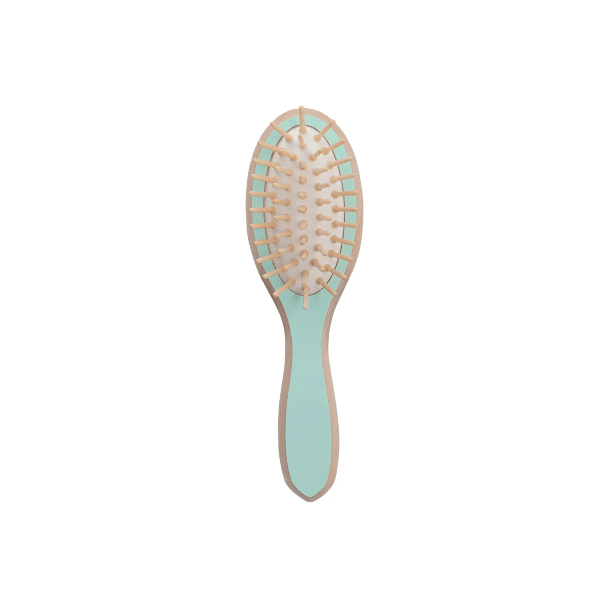 Cricket Beauty Tools The Bay Blondie Eco-Friendly Beechwood Bristle Compact Travel Paddle Brush - Boy-Focused, Detangle, Anti-Frizz, Cushion Base, Damp Wipe Only, For Dry/Kinky Curly/Coily Hair, Naturally Derived On-the-Go Haircare Tool, Travel Size, Yaki