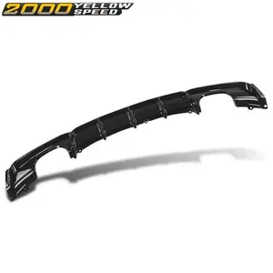 Rear Bumper Diffuser Lip Fit For 2012-2018 BMW 3 Series F30 F31 M-Sport Black