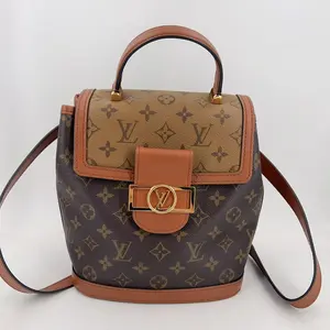 Pre-owned Louis Vuitton canvas Crossbody Bags Reverse Monogram Dauphine Backpack