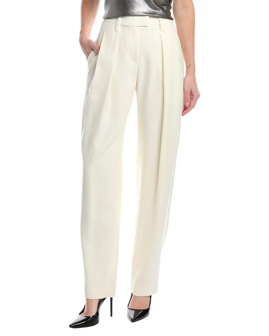 Brunello Cucinelli Pleated Wool-Blend Pant