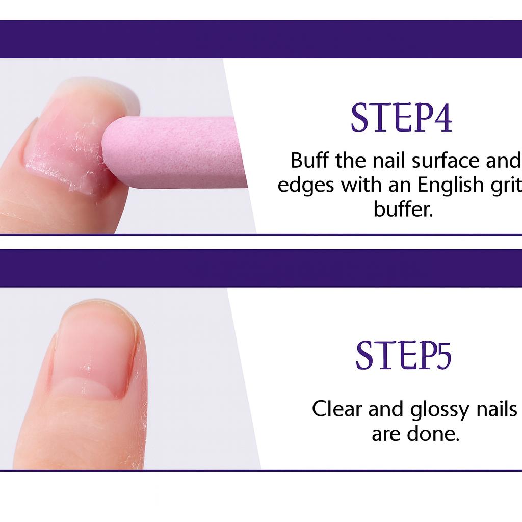 This 3-in-1 cuticle pusher pen contains oil and is used for nail repair,hangnails removal,and exfoliation of dry cuticles. Suitable for dry and damaged nails,it also moisturizes,strengthens,and brightens.