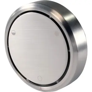 D493CH-07 Patented Deep Soak Round Replacement 2-Hole Bathtub Overflow Cover for Full and Over-Filled Closure, Satin Nickel