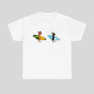 Cody Maverick & Chicken Joe Shirt, Surf’s Up T-Shirt, Funny Chicken Graphic TeeTrendy Cartoon Surf Humor Shirt, 100% Cotton Unisex Casual Streetwear, |men t shits| Fun Gift for Men and Women