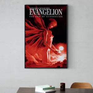 [Sale up to 50%] Neon Genesis Evangelion Movie Poster, High Quality Canvas Print, Wall Art, Classic Poster, Film Fan Collectibles, (NO FRAME)