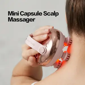 Cordless Scalp Massager HairGrowth with 3 kneading Modes, Waterproof HeadMassager with 8 Claws for Deep Cleansing,HeadScratcher,Body Massager for Stress Relief, Cat Massager trend new lymphatic drainage oil therapy