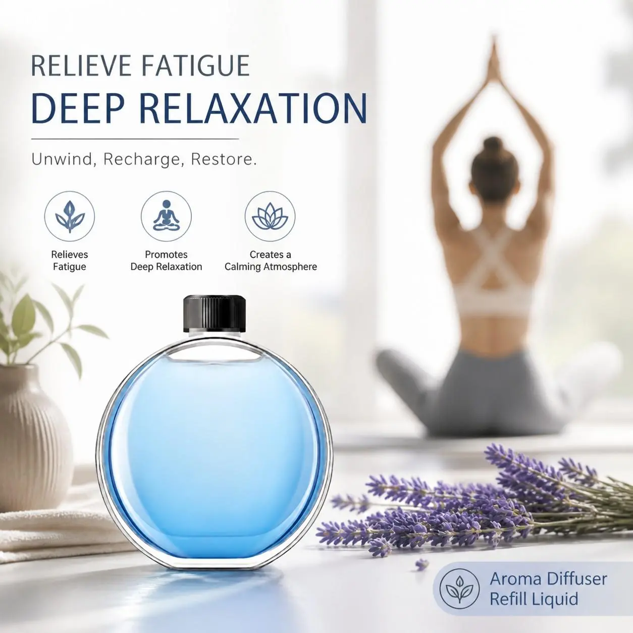 Hotel‑Grade Diffuser Oil Refill, 50ml (1.7 fl oz) Shangri‑La Hotel Inspired Amber Scent Essential Oil, Luxury Home Room Fragrance for Aromatherapy Diffusers, Long‑Lasting Room Scent
