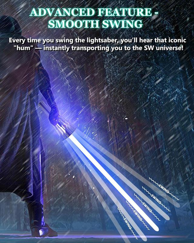 Lorsaberus Lightsaber for Dueling 12 RGB Light Saber with Motion Control Real Light Sabers for Kids Adults Smooth Swing Metal Lightsabers Toy with 16 Fonts for Halloween/Christmas Cosplay/Gifts/Fans