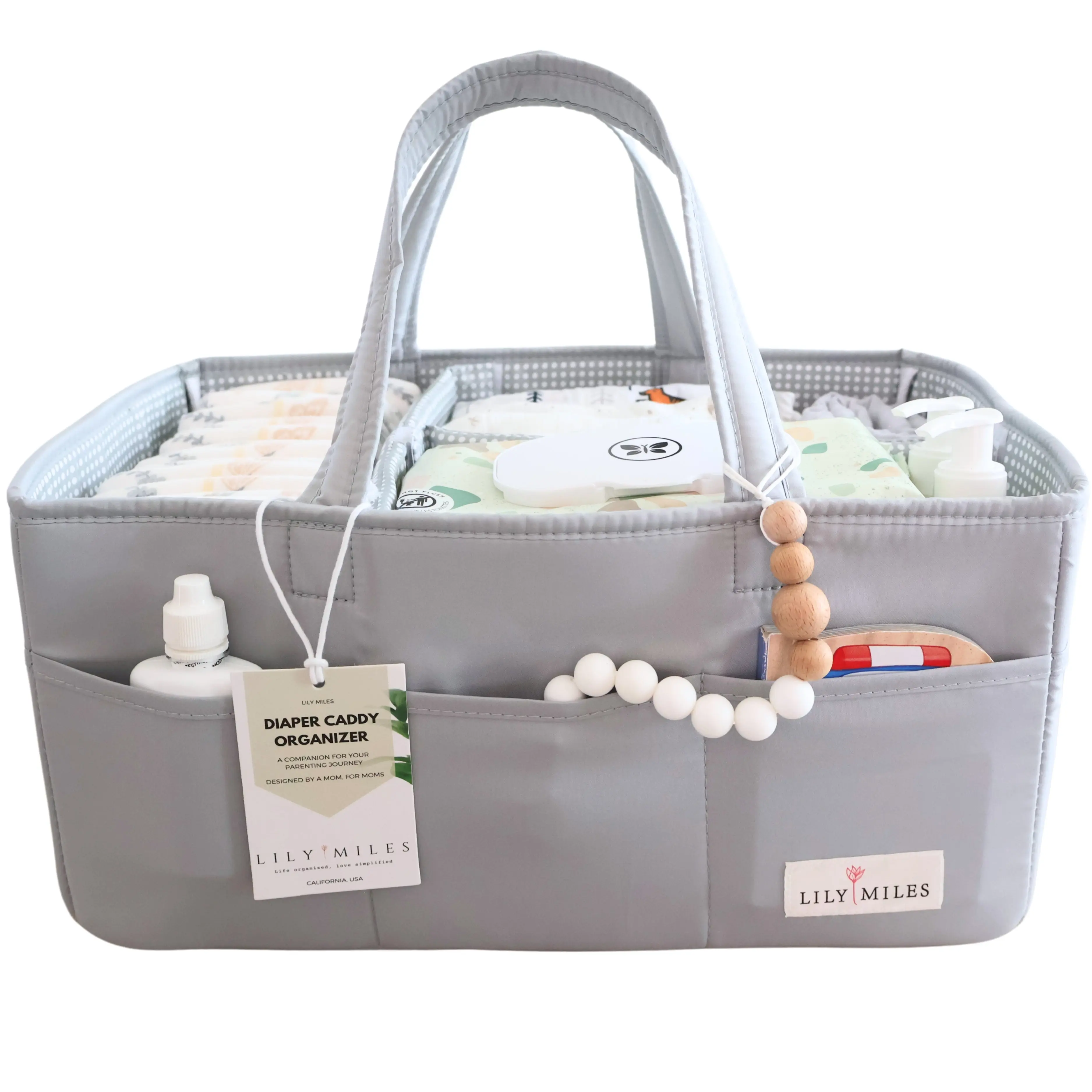 Baby Diaper Caddy Organizer - Heather Gray Baby Diaper Caddy Organizer - Heather Gray