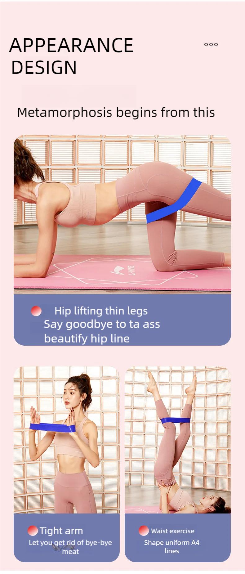 11pcs Yoga Resistance Band Set for Leg and Hip Sculpting, Multi-Level Tension Fitness Equipment with Ankle Straps, Ankle Support, and Foot Ankle Protection Kit