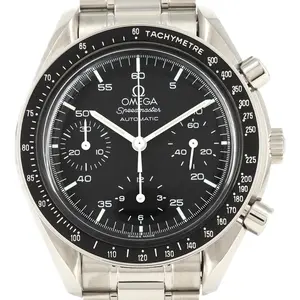 Pre-owned Omega Stainless Small Leather Goods Speedmaster Steel Automatic Chronograph
