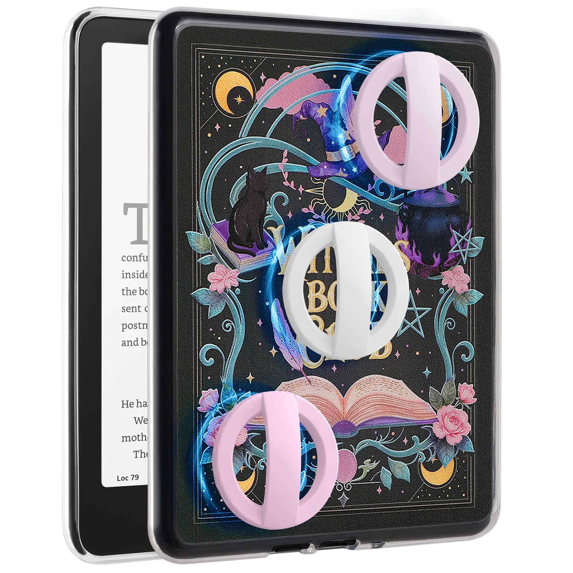 Full Magnetic Back Metal-PU Leather Tablet Casing, Shockproof Protection Accessory with Detachable Design for 6" / 6.8" / 7" Kindle Devices for Kindle Users