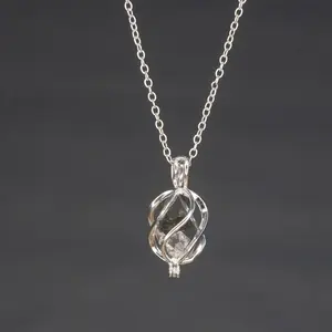 Moldavite Herkimer Silver Necklace With certificate of authenticity from Czech Republic seller Sacred Geometry Moldavite pendant, Spiral birthday gift s925 silver raw diamond rocks