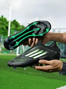 European Cup F50 Soccer Shoes for Men, Women, Teens, Students, Sporty Colorblock Design, All-Season Training Footwear