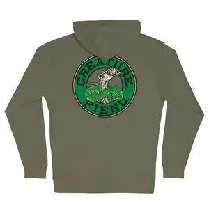 Creature Skateboards Hoody Strike Fast Relic Zip Army