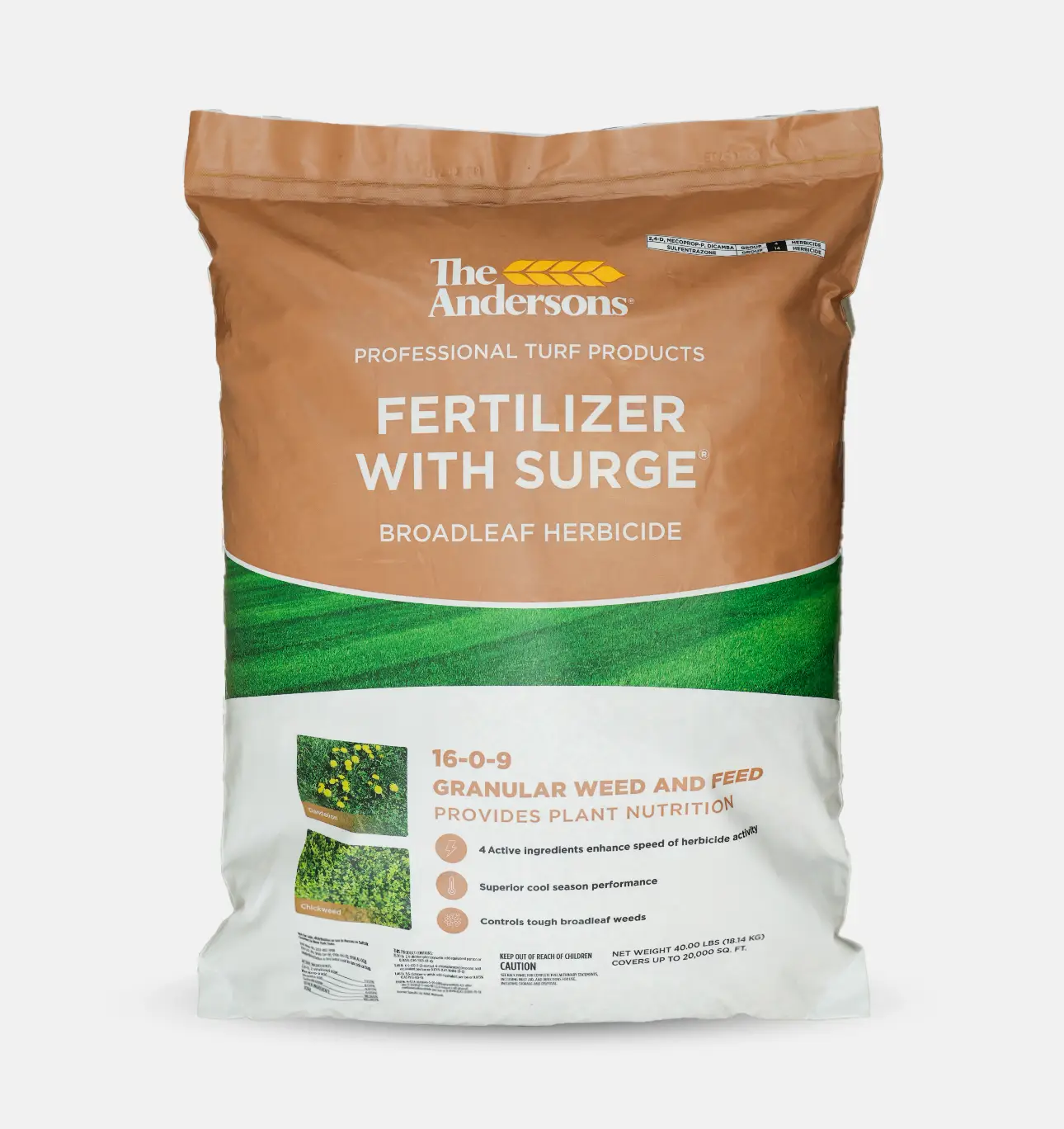 The Andersons Surge Professional-Grade Weed & Feed 16-0-9