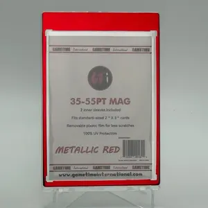 5 Metallic Red Mags with inner sleeves