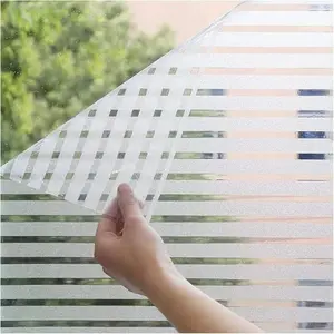 Window Film Sticker Transparent Non-Transparent Adhesive-Free Static Bathroom Privacy Glass Film, Modern Simple Window Sticker, Self-Adhesive