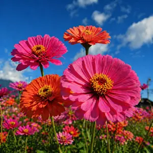 1000 Zinnia Seeds – Colorful Summer Blooms, Fast Germination, Pollinator Friendly Mix