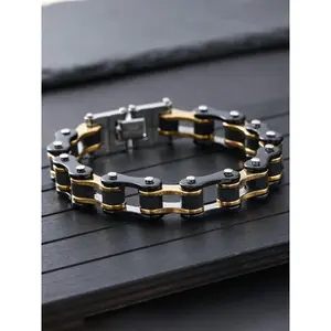Punk Style Chain Summer Bracelet for Men, Trendy Versatile Hand Jewelry, Fashion Daily & Party Accessory, Perfect Birthday Gift for Boyfriend & Girlfriend