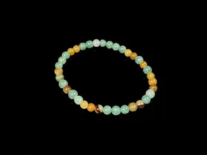 Dreamy Green Honey Mix · Natural Burmese Jadeite Beads Bracelet Jade