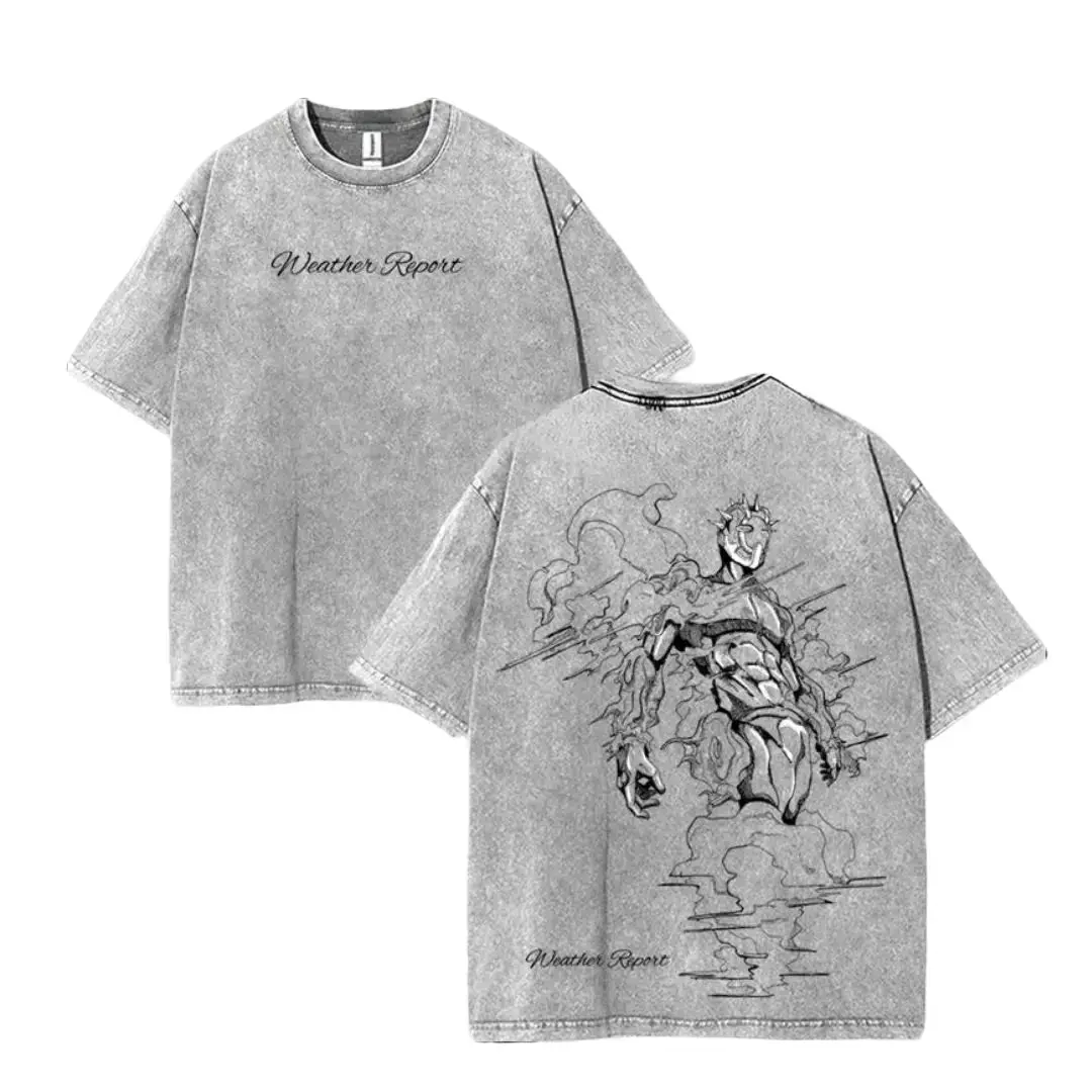 Men's Vintage Oversized Graphic Cotton T-Shirt - Washed Crewneck Round Neck Short-Sleeve Anime Streetwear Clothes Shirts, Vintage Graphic Tees,casual short-sleeve graphic t-shirt, distressed vintage,casual streetwear short sleeve top