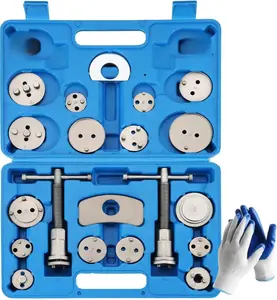 24PCS Disc Brake Caliper Tool Kit – Heavy Duty Piston Rewind Set for Most Cars (Blue)
