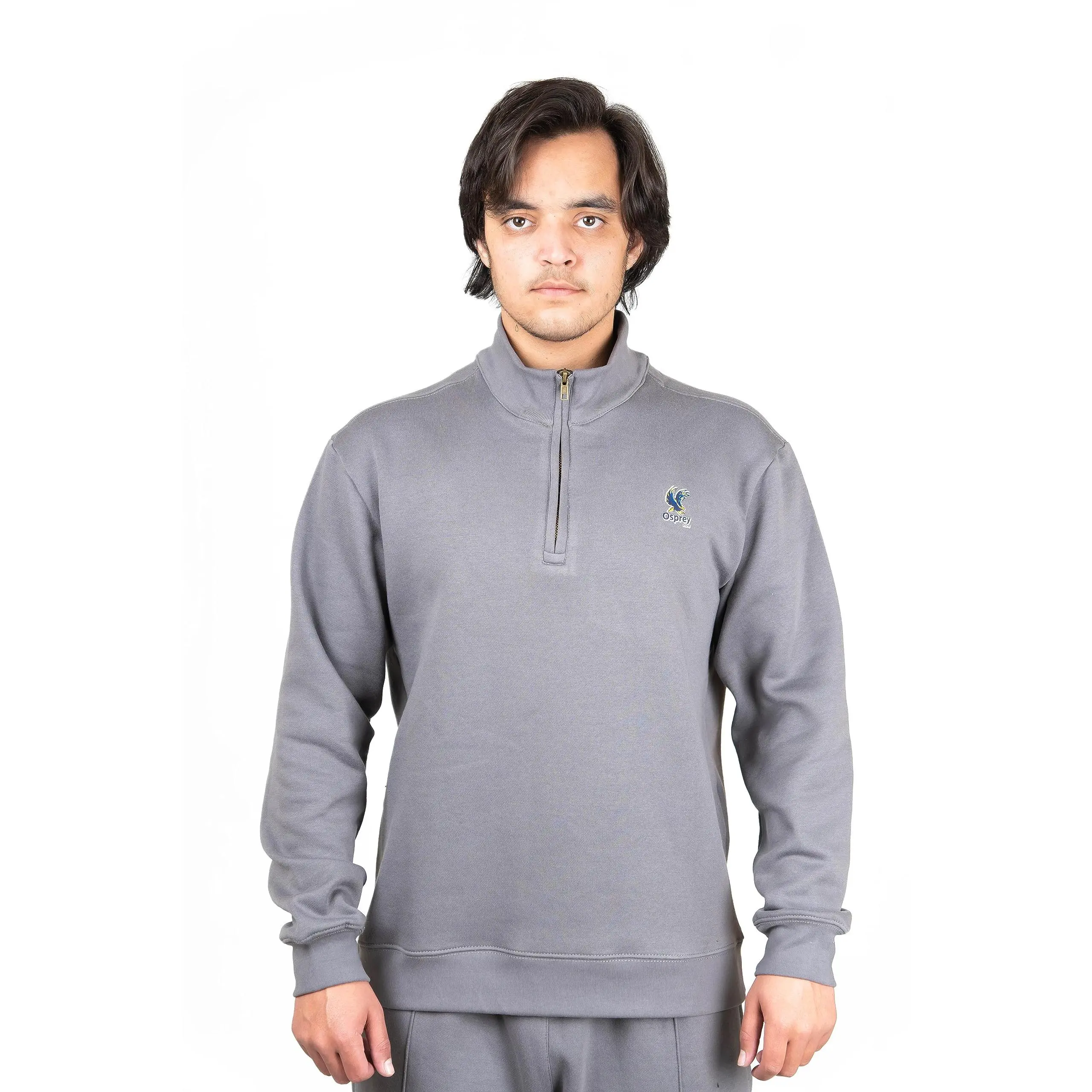 Osprey Premium Quarter Zipper Sweatshirt | 60% Polyester 40% Cotton | 300 GSM | Cozy and Durable