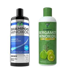 GREEN ROYALTY MINOXIDIL SHAMPOO 2 PACK - BERGAMOT & REGULAR 32OZ BOTTLE