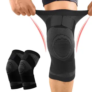 Adjustable Knee Brace Men Women Knee Compression Sleeve Pain Relief Support Workout Sports Hiking Running Arthritis Joint Injury Recovery Meniscus Tear Stabilizer Stretchy Comfort Fit