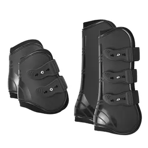 Front Hind Leg Boots Adjustable Horse Leg Boots Equine Front Hind Leg Protection Horse Hock Brace