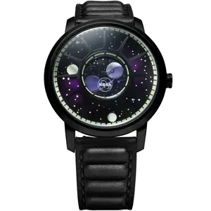 NASA Apollo 15 Moonphase Deep Space Purple
