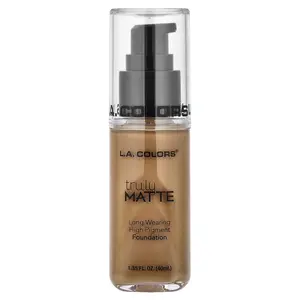 L.A. Colors Truly Matte Foundation, CLM360 Cafe, 1.35 fl oz (40 ml)