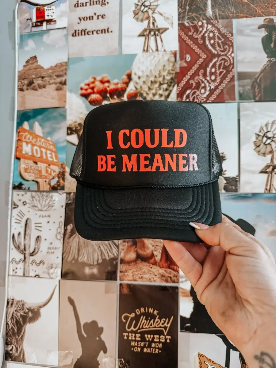 100% Nylon Mesh Trucker Hat - Trucker Cap, Western-Themed Hats, Nashville-Style Cowgirl Flair, Perfect for Parties, Ideal for Gifting