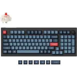 V5 Max Custom  Mechanical Gaming Keyboard with Number Pad, 96% Layout QMK/VIA 2.4 GHz/ 5.1/Wired, RGB Backlit Hot-Swappable Gateron Red  for  Windows Linux