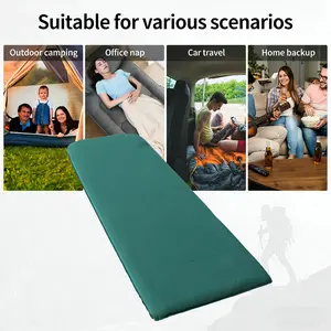 C·WILDYFIELD 4 INCH Thick Self Inflating Sleeping Pad with 9 R Value Foam Camping Mattress Ultra Thick Comfort Camping Mattress, Inflatable Foam Camping Pad, Portable Comfortable Sleeping Pad