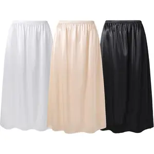 Half Slips for Under Dresses - Black Womens Underskirt Half Slip Women Under Dress Shirt Skirt Extender