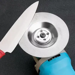 4 Inch Industrial Diamond Grinding Wheel, Angle Grinder Metal Polishing Wheel, Durable for Steel Aluminum Stainless Steel Cast Iron