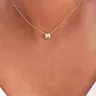 【Black Friday】Bubble Letter Pendant Necklace for Women, Fashion Stainless Steel Chain, Elegant All-Season Jewelry, Precious Metal-Plated Initial Letter Pendant Necklace