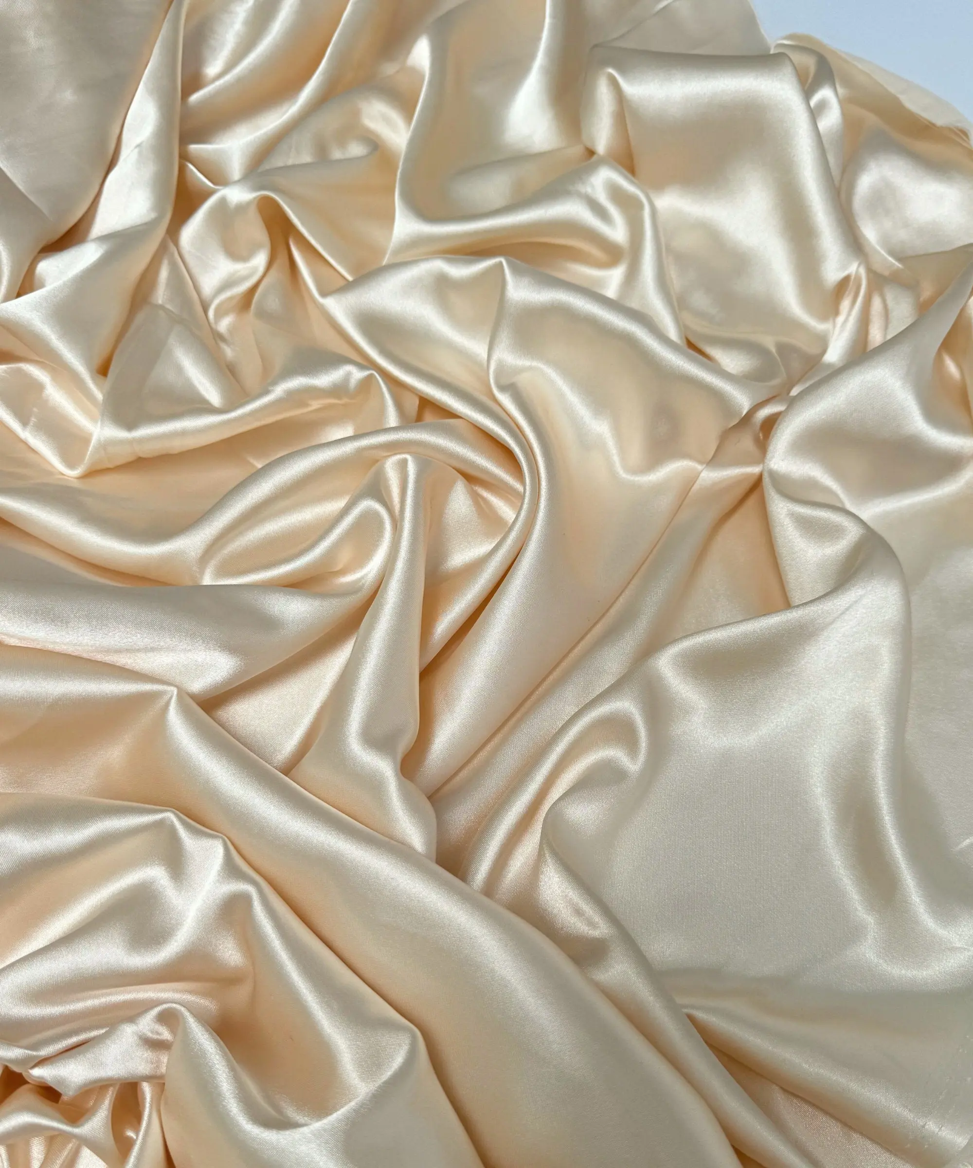 Champagne Silky Stretch Satin