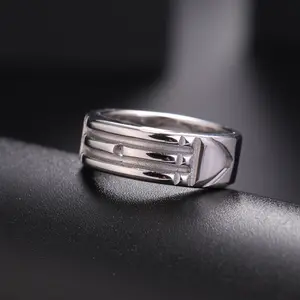 Skyrim Stainless Steel Amulet Atlantis Ring Men Women Minimalist Couple Rings Wedding Band Anniversary Jewelry Gift