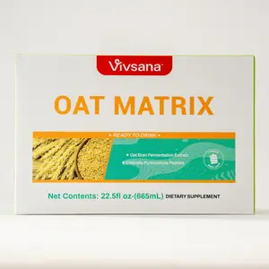 Vivsana Oat Matrix Wellness Drink - 665mL Vegan-Friendly Meal Replacement with Natural Oat Bran Extract & Protein for Daily Nourishment Dietary