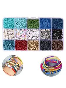 3700pcs Multicolor 3mm Seed Beads, Rainbow Series Glass Letter Beads, Ideal for Jewelry Making, DIY Crafts, Bracelets, Necklaces, Earrings