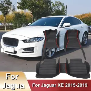 LHD 1 set of 3 pcs Car Floor Mats For Jaguar XE 2015-2019 Foot Pad Auto Car Interior Accessories Cover Carpets 2016 2017