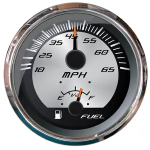Faria Beede Instruments 22015 4 in. Platinum Multi-Function Speedometer & Fuel Level Voltmeter
