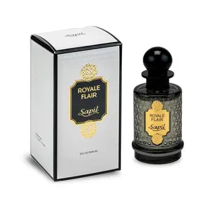 Sapil Royale Flair Unisex Perfume – Spicy Oud, Amber & Woody Blend – Long-Lasting Arabic Eau de Parfum for Men & Women – Luxury Dubai Fragrance – 3.4 oz