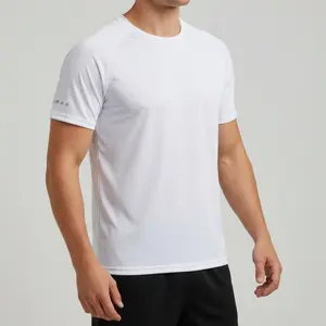 Men's Lightweight Quick-Round Neck T-Shirt for Sports Running and Gym Workouts Ultra-Thin Breathable Fabric Comfortable Fit