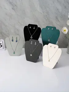 1pc Earring and Necklace Set Display Board - Necklace Jewelry Stand for Studs and Accessories, Elegant Single Piece Jewelry Set Display - Necklace and Earring Organizer, Stylish 1pc Display Board for Necklace and Earring Sets - Jewelry Display Stand
