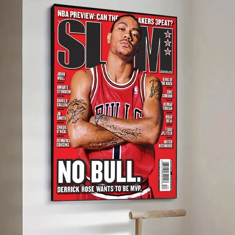 Derrick Rose Chicago Bulls NBA Slam Cover Poster