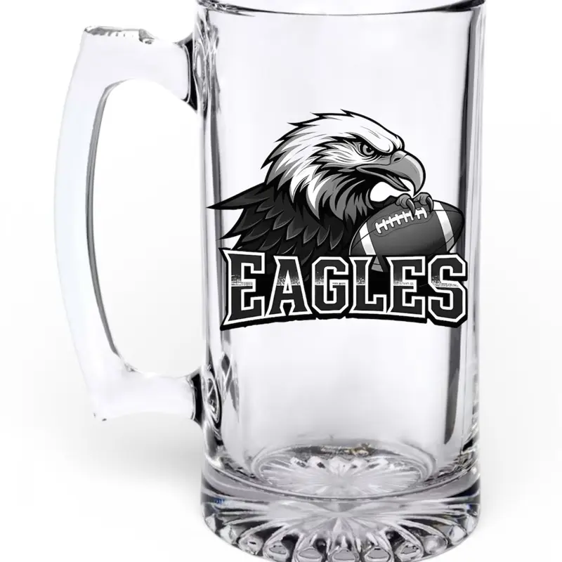 “Eagles”custom laser engraved 26.5 oz beer mug